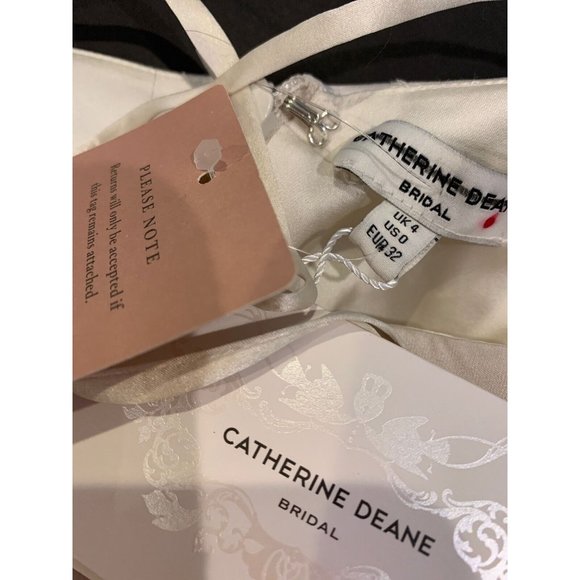 BHLDN Catherine Deane Jewel Bodysuit Bridal Ivory Size 0 NWT $300 - Picture 8 of 8